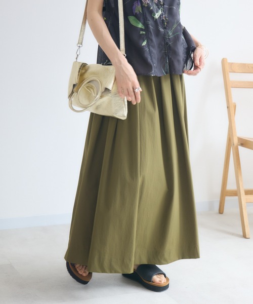 KATHARINE ROSS(キャサリンロス)の「【KATHARINE ROSS】COOL撥水タックギャザースカート(スカート・レディース・ブラウン/カーキ/ブルー・MEDIUM)」の21枚目の写真