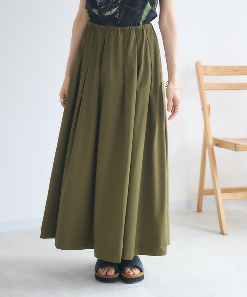 KATHARINE ROSS(キャサリンロス)の「【KATHARINE ROSS】COOL撥水タックギャザースカート(スカート・レディース・ブラウン/カーキ/ブルー・MEDIUM)」の22枚目の写真