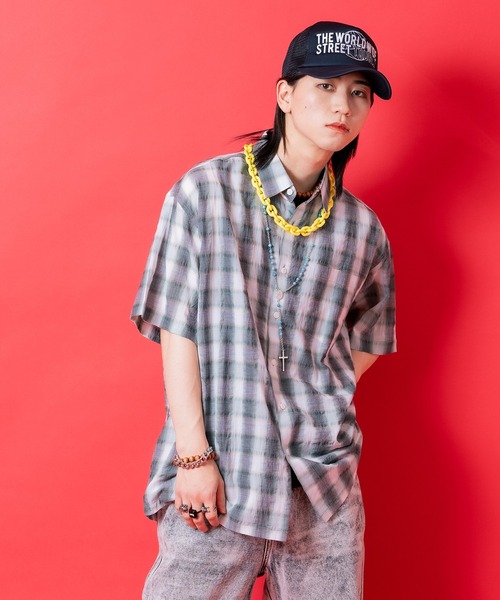 a.p.o.v.(エーピーオービー)の「a.p.o.v. オンブレチェックシャツ(シャツ/ブラウス・メンズ・グリーン/ブラウン/ブラック・ONESIZE)」の3枚目の写真