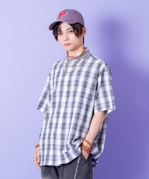 a.p.o.v. オンブレチェックシャツ