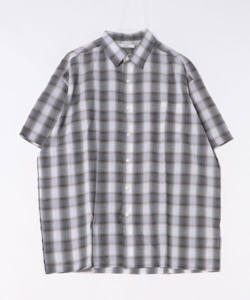 a.p.o.v.(エーピーオービー)の「a.p.o.v. オンブレチェックシャツ(シャツ/ブラウス・メンズ・グリーン/ブラウン/ブラック・ONESIZE)」の6枚目の写真