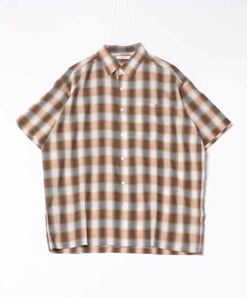 a.p.o.v.(エーピーオービー)の「a.p.o.v. オンブレチェックシャツ(シャツ/ブラウス・メンズ・グリーン/ブラウン/ブラック・ONESIZE)」の10枚目の写真