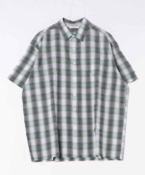 a.p.o.v.(エーピーオービー)の「a.p.o.v. オンブレチェックシャツ(シャツ/ブラウス・メンズ・グリーン/ブラウン/ブラック・ONESIZE)」の8枚目の写真