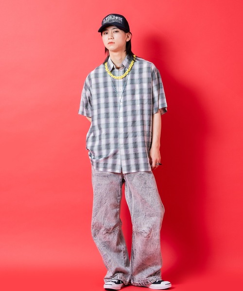 a.p.o.v.(エーピーオービー)の「a.p.o.v. オンブレチェックシャツ(シャツ/ブラウス・メンズ・グリーン/ブラウン/ブラック・ONESIZE)」の7枚目の写真