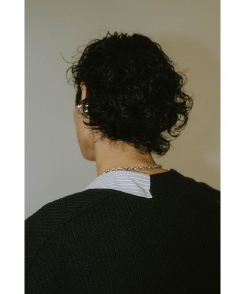 Knuth Marf（クヌースマーフ）の「shirt docking damage cardigan(unisex)（カーディガン/ボレロ・レディース・チャコール/ブラック・MEDIUM/SMALL）」の14枚目の写真