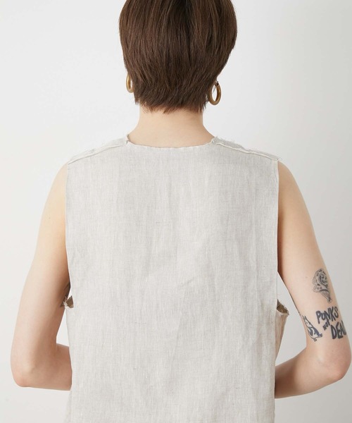 ブラウス シャツ 「LA PEAU DE GEM」natural v neck blouse/ナチュラルVネックブラウス レディース セール】【LA PEAU DE GEM】natural v neck blouse/ナチュラルV