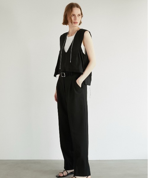 セール】【LA PEAU DE GEM】natural v neck blouse/ナチュラルV