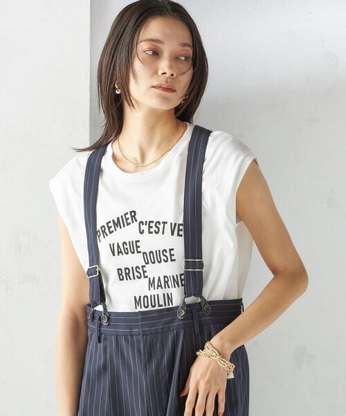 SHIPS(シップス)の「プラチナ ヴェール フレンチ スリーブ TEE(Tシャツ/カットソー・レディース・ダークグレー/ブラウン/ストーン・ONE SIZE)」の20枚目の写真