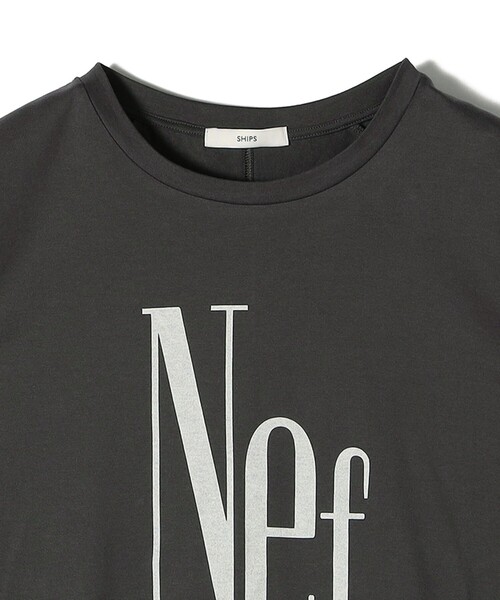 SHIPS(シップス)の「プラチナ ヴェール フレンチ スリーブ TEE(Tシャツ/カットソー・レディース・ダークグレー/ブラウン/ストーン・ONE SIZE)」の7枚目の写真