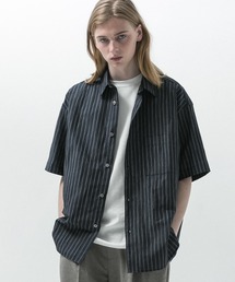 SLICK（スリック）の「【SLICK/スリック】Linen Washer Stripe Regular Collar Shirt / リネンワッシャーストライプレギュラーカラーシャツ（シャツ/ブラウス）」
