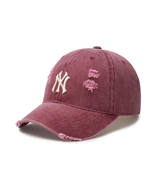 MLB コリア カリナ着用 ダメージキャップ 韓国限定　ダークグレー MLB KOREA-ダメージウォッシュ-CAP（キャップ）｜MLB Korea