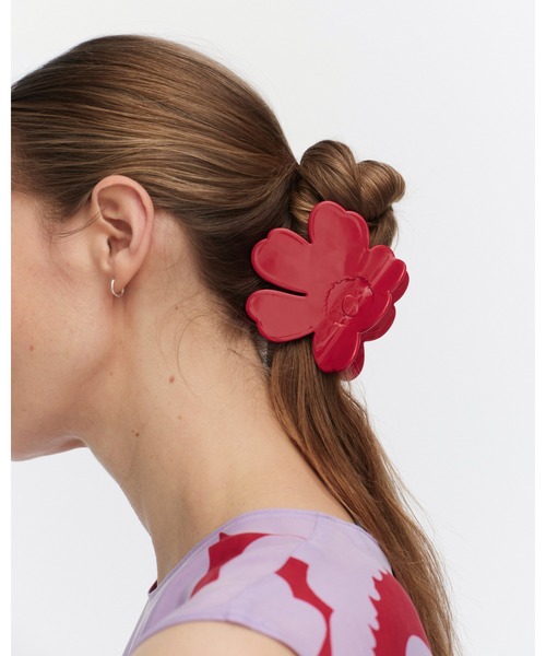 ゴマUnikko Hair Clip Large マリメッコ　ヘアクリップ marimekko ヘアクリップ Unikko / Hair Clip Large : ZOZOTOWN