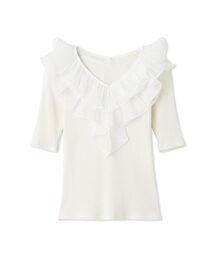 SNIDEL | フリルカラーカットプルオーバー(Tシャツ/カットソー)