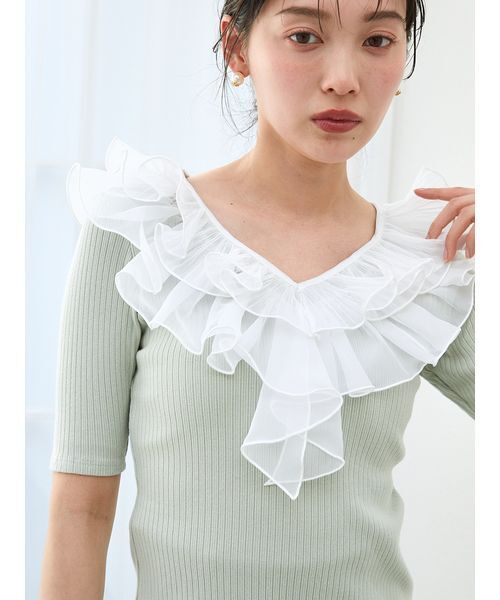 フリルカラーカットプルオーバー（Tシャツ/カットソー）｜SNIDEL