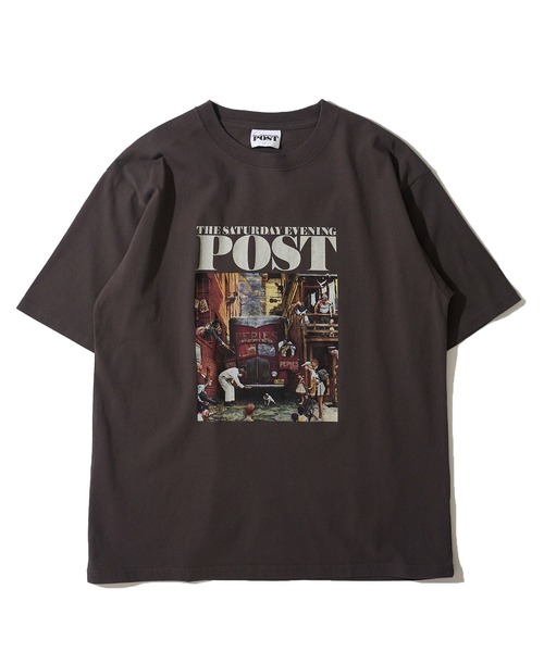 ADPOSION（アドポーション）の「【THE SATURDAY EVENING POST】Road block アートワークデザイン グラフィックプリントTシャツ（Tシャツ/カットソー・レディース・チャコールグレー/ブルーグレー/ホワイト・X-LARGE/LARGE/MEDIUM）」の6枚目の写真