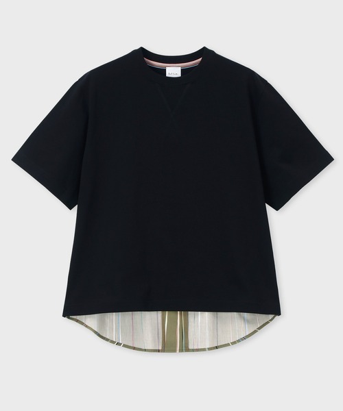 ウィメンズ 'Signature Pinstripe' コンビTシャツ / 255101