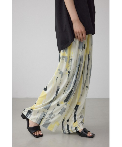 AZUL by moussy（アズールバイマウジー）の「C/Tシャーベットワイドパンツ（スラックス・レディース・ホワイト系その他/グレー/ブラック・SMALL/MEDIUM）」の4枚目の写真