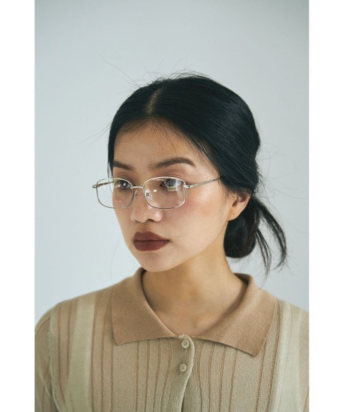 marjour（マージュール）の「METAL FRAME GLASSES（メガネ・レディース・シルバー・FREE）」の6枚目の写真