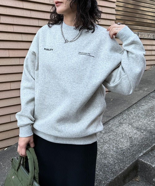 KELTY(ケルティ)の「【KELTY】≪限定別注≫ ロゴプリント 裏起毛スウェット(スウェット・レディース・ホワイト/ブラック/グレー・L/M/XS/S)」の1枚目の写真