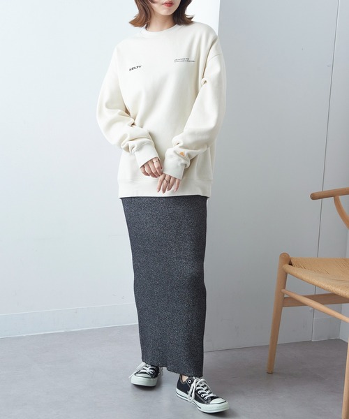 KELTY(ケルティ)の「【KELTY】≪限定別注≫ ロゴプリント 裏起毛スウェット(スウェット・レディース・ホワイト/ブラック/グレー・L/M/XS/S)」の5枚目の写真