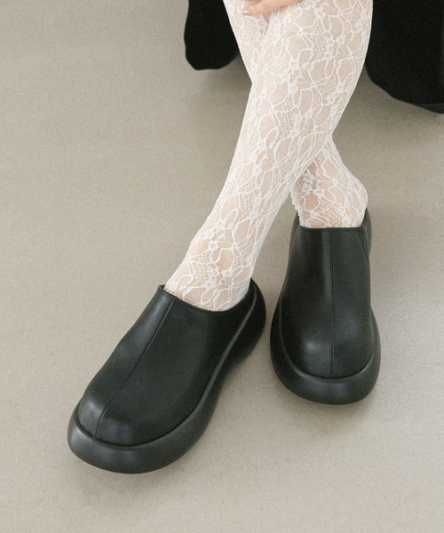 Heather（ヘザー）の「ボリュームソールサボ　497321（サンダル・レディース・ベージュ系その他/ブラック・L/M）」の3枚目の写真