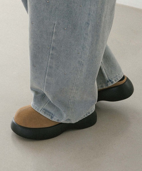 Heather（ヘザー）の「ボリュームソールサボ　497321（サンダル・レディース・ベージュ系その他/ブラック・L/M）」の6枚目の写真