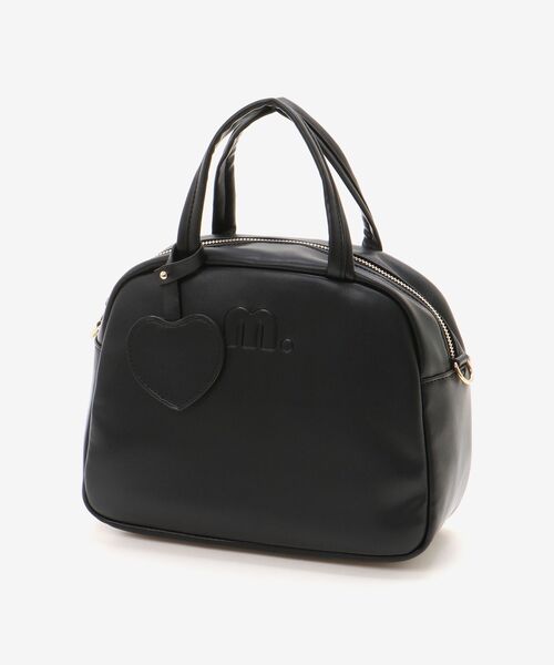 MAJESTIC LEGON(マジェスティックレゴン)の「ハートチャームセットスクエアボストン(ボストンバッグ・レディース・アイボリー/ブラック/ブラウン・FREE)」の22枚目の写真