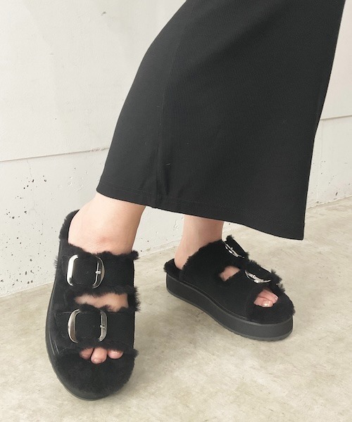 EMU Australia（エミューオーストラリア）の「Cabello（サンダル・レディース・ベージュ/ブラック/スモーク・5/6/7/8）」の6枚目の写真