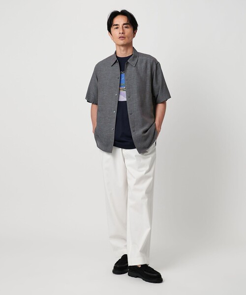 ★Abercrombie & Fitch★キャンプカラーリネンブレンドシャツ Men's Camp Collar Summer Linen-Blend Shirt | Men's Tops