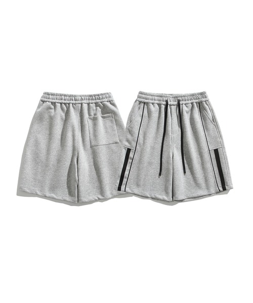 HOOK（フック）の「サイドラインスウェットショートパンツ (SS)（スウェットパンツ・メンズ・ブラック/杢グレー・LARGE/MEDIUM/X-LARGE）」の13枚目の写真