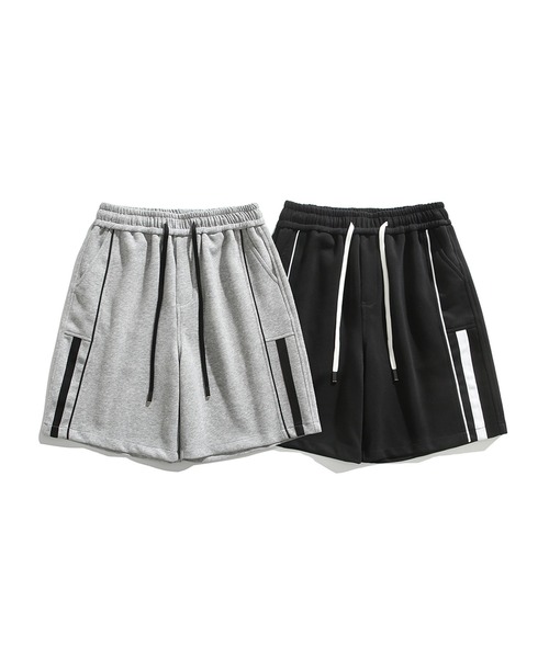 HOOK（フック）の「サイドラインスウェットショートパンツ (SS)（スウェットパンツ・メンズ・ブラック/杢グレー・LARGE/MEDIUM/X-LARGE）」の14枚目の写真