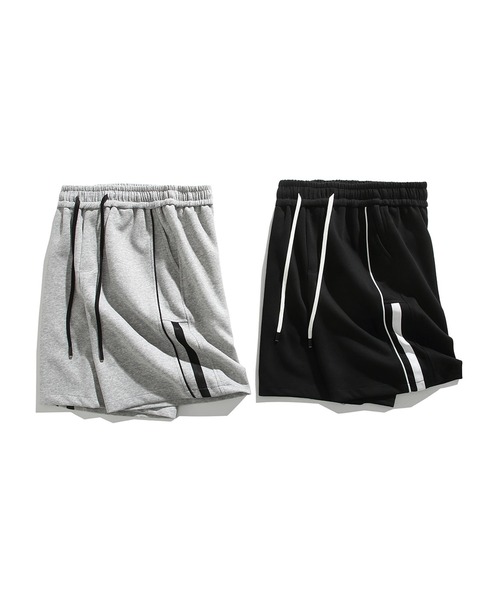 HOOK（フック）の「サイドラインスウェットショートパンツ (SS)（スウェットパンツ・メンズ・ブラック/杢グレー・LARGE/MEDIUM/X-LARGE）」の16枚目の写真