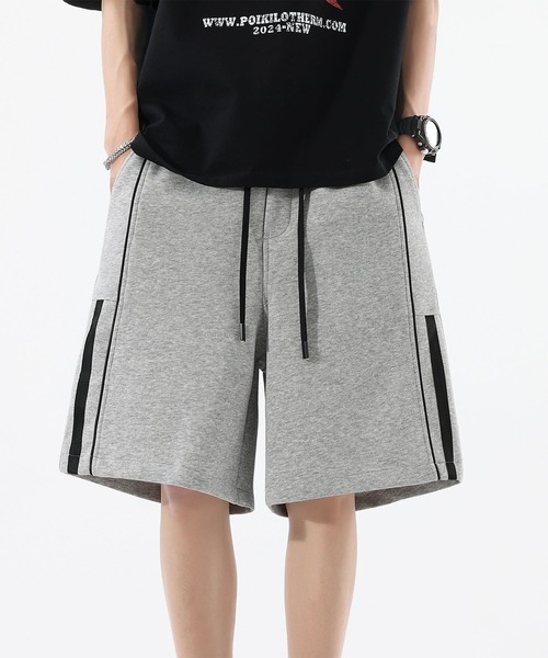 HOOK（フック）の「サイドラインスウェットショートパンツ (SS)（スウェットパンツ・メンズ・ブラック/杢グレー・LARGE/MEDIUM/X-LARGE）」の5枚目の写真