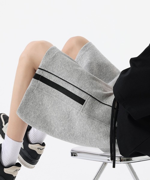 HOOK（フック）の「サイドラインスウェットショートパンツ (SS)（スウェットパンツ・メンズ・ブラック/杢グレー・LARGE/MEDIUM/X-LARGE）」の8枚目の写真