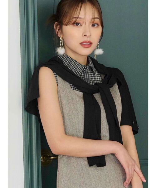 MERCURYDUO(マーキュリーデュオ)の「カーデセットノースリシャツ(シャツ/ブラウス・レディース・その他1/オフホワイト/ブルー・FREE)」の3枚目の写真