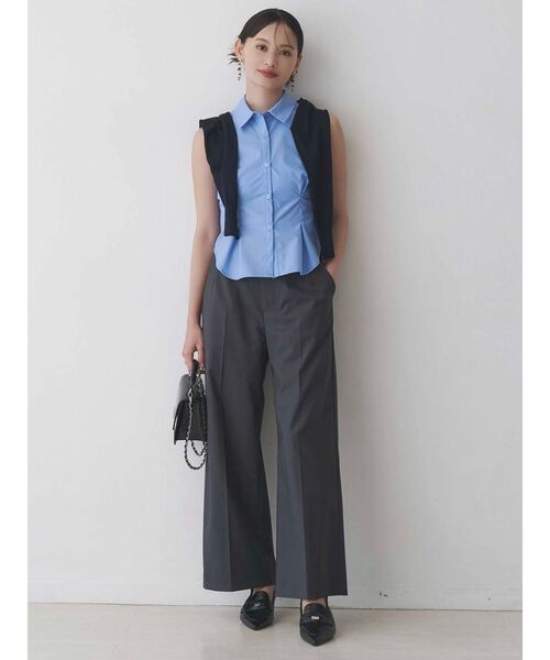 MERCURYDUO(マーキュリーデュオ)の「カーデセットノースリシャツ(シャツ/ブラウス・レディース・その他1/オフホワイト/ブルー・FREE)」の6枚目の写真