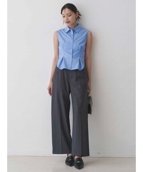 MERCURYDUO(マーキュリーデュオ)の「カーデセットノースリシャツ(シャツ/ブラウス・レディース・その他1/オフホワイト/ブルー・FREE)」の11枚目の写真