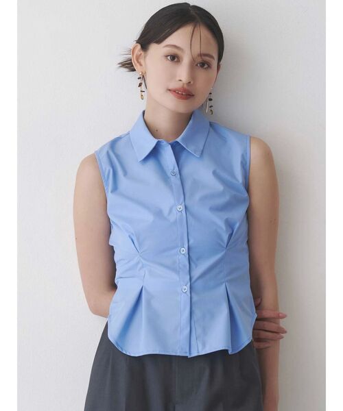 MERCURYDUO(マーキュリーデュオ)の「カーデセットノースリシャツ(シャツ/ブラウス・レディース・その他1/オフホワイト/ブルー・FREE)」の12枚目の写真