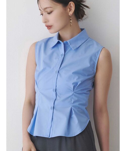 MERCURYDUO(マーキュリーデュオ)の「カーデセットノースリシャツ(シャツ/ブラウス・レディース・その他1/オフホワイト/ブルー・FREE)」の13枚目の写真