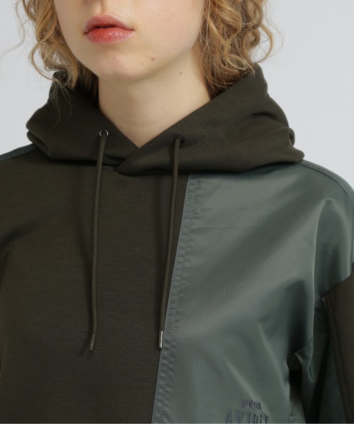 AVIREX(アヴィレックス)の「NYLON PATCH COMBI PARKA/ナイロンパッチコンビパーカー(パーカー・レディース・グレー/オリーブ/ブラック・S/L/M)」の9枚目の写真