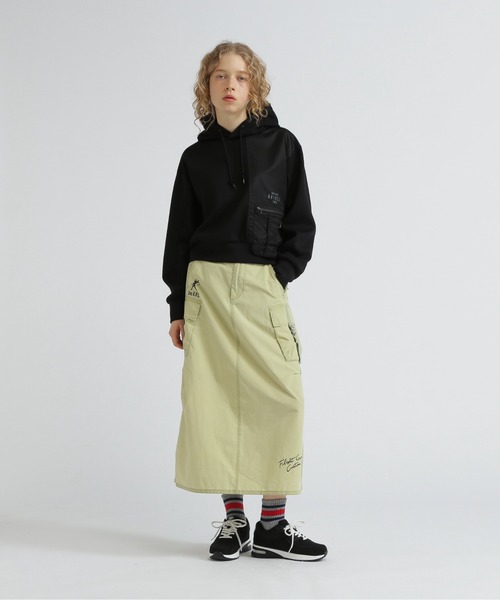 AVIREX(アヴィレックス)の「NYLON PATCH COMBI PARKA/ナイロンパッチコンビパーカー(パーカー・レディース・グレー/オリーブ/ブラック・S/L/M)」の14枚目の写真