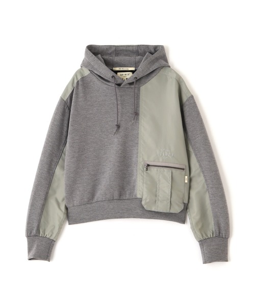 AVIREX(アヴィレックス)の「NYLON PATCH COMBI PARKA/ナイロンパッチコンビパーカー(パーカー・レディース・グレー/オリーブ/ブラック・S/L/M)」の12枚目の写真