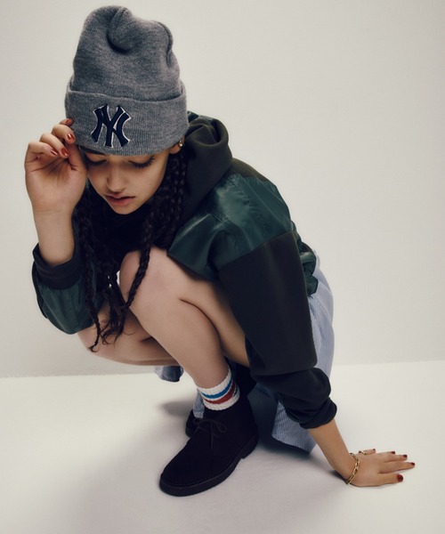 AVIREX(アヴィレックス)の「NYLON PATCH COMBI PARKA/ナイロンパッチコンビパーカー(パーカー・レディース・グレー/オリーブ/ブラック・S/L/M)」の4枚目の写真