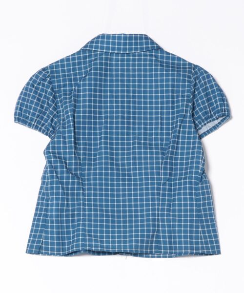 UP START（アップスタート）の「【LAMPOON】シャーリングチェックシャツ（シャツ/ブラウス・レディース・ブルー・MEDIUM/LARGE/SMALL）」の4枚目の写真