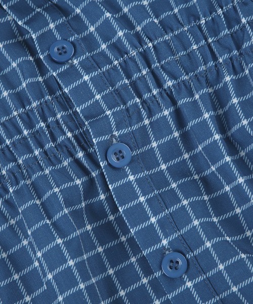UP START（アップスタート）の「【LAMPOON】シャーリングチェックシャツ（シャツ/ブラウス・レディース・ブルー・MEDIUM/LARGE/SMALL）」の13枚目の写真