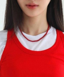 mebole（メボレ）の「レッドストーンネックレス（ネックレス）」