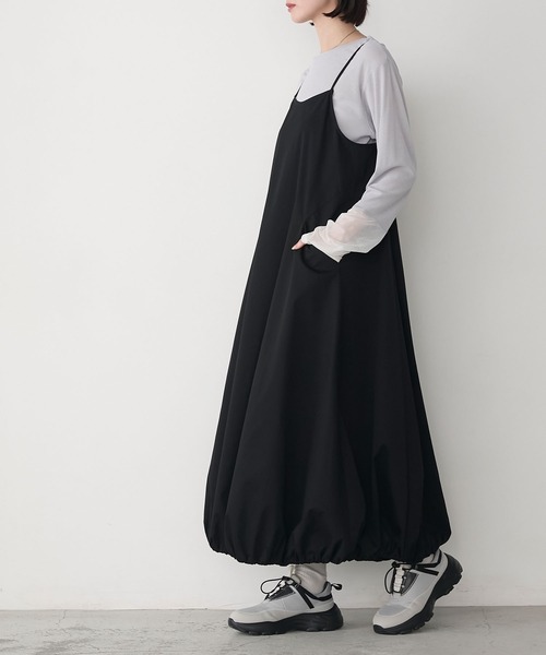 TELOPLAN Ying Dress バルーンキャミワンピース ブラック F セール】Ying Dress（ワンピース）｜TELOPLAN（テーロプラン）の