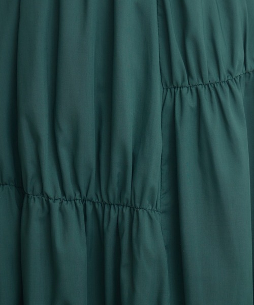 Paradise Picnic（パラダイスピクニック）の「cloche ランダム切替三段スカート（スカート・レディース・チャコールグレー/ブラック/グリーン・FREE）」の20枚目の写真