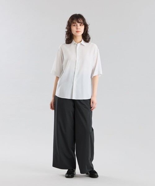 MACKINTOSH PHILOSOPHY(マッキントッシュ フィロソフィー)の「GREY LABEL ストライプショートスリーブレギュラーカラーシャツ(シャツ/ブラウス・レディース・ライトグレー/ライトブルー・2/6)」の3枚目の写真