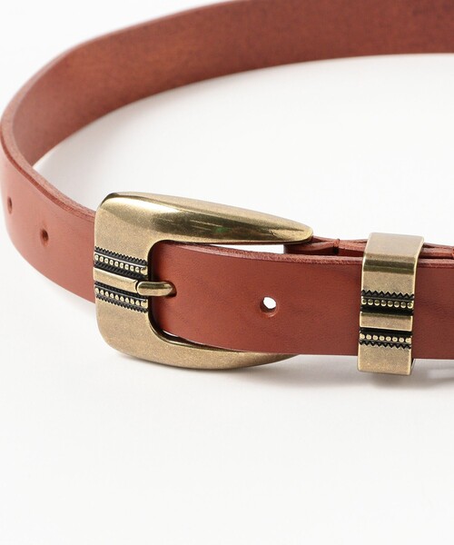 BEAMS BOY（ビームスボーイ）の「25mm レザー ベルト（ベルト・レディース・ブラウン/ブラック・ONE SIZE）」の6枚目の写真